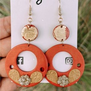 Polymer Clay/ Drop Earrings